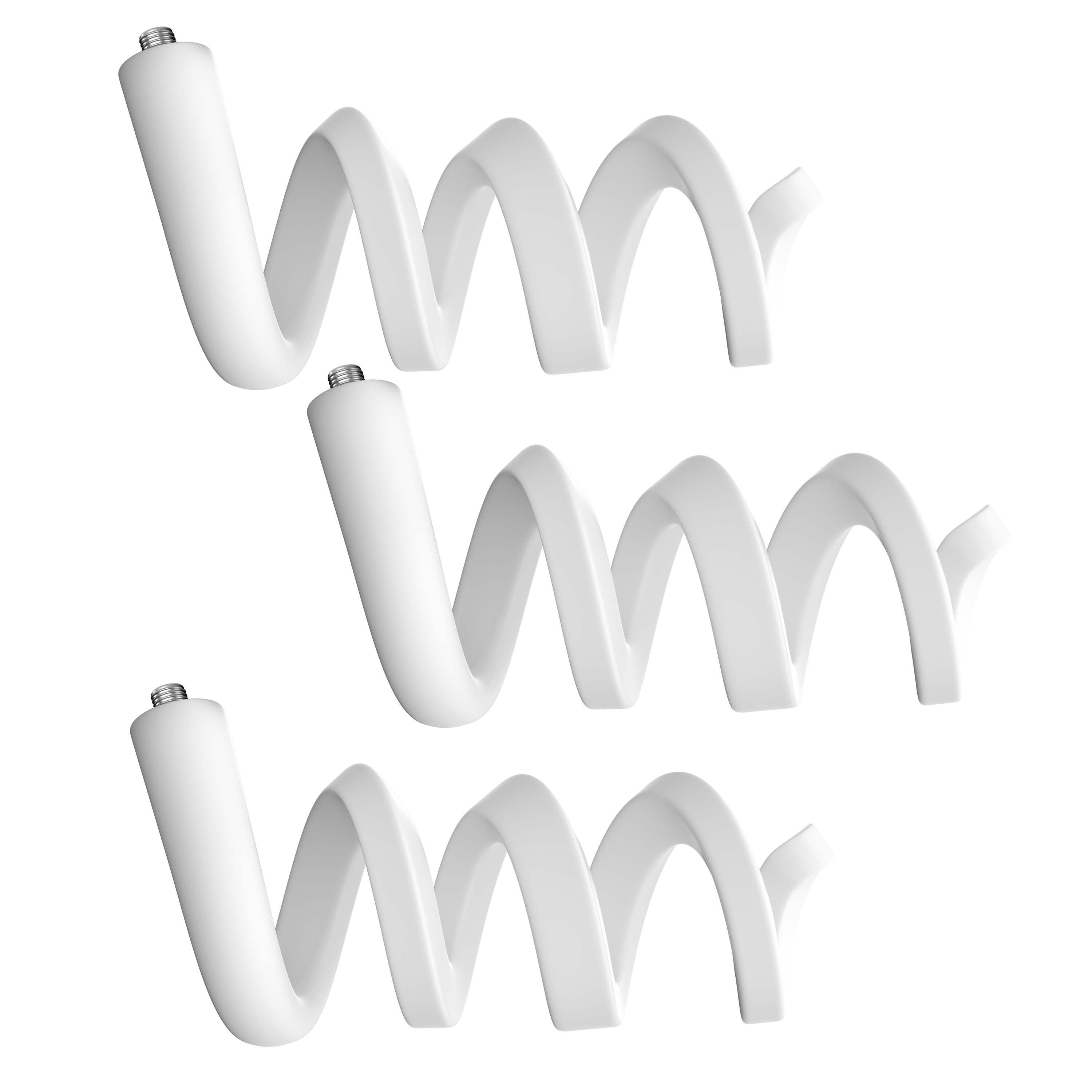 Twist mount kompatibel med arlo pro / pro 2 ultra / pro 3 arlo go / arlo sikkerhedskamera fleksibel justerbar twist wall mount: Hvid 3 stk