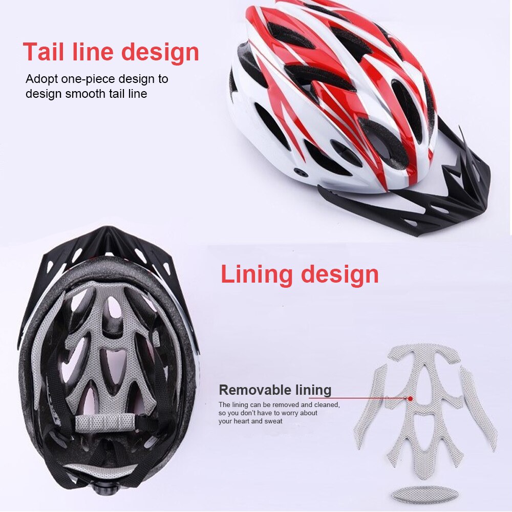 Cycling Bicycle Bike Helmet MTB for Man Multi-Color Riding Road Bike Integrated-Mold Lightweight Breathable Equipment Helmet