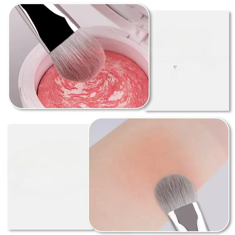 Beauty Smudge Blusher Brush Powder Blush Cream Liquid Blush Makeup Brushes Flat Small Precise Blush Brush Makeup Tools
