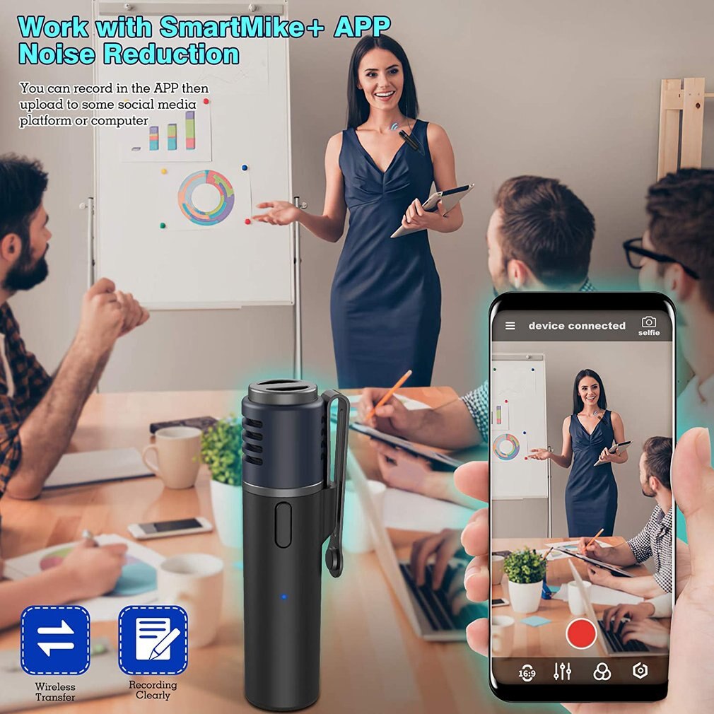 Draadloze Bluetooth Microfoon Mobiele Telefoon Vlog Video Radio Netwerk Celebrity Live Korte Video Schieten En Opnemen