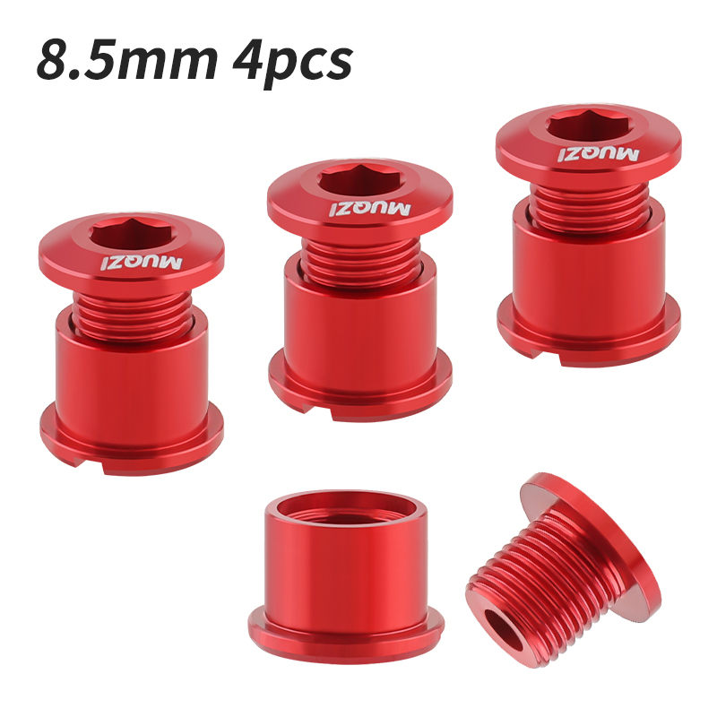 MUQZI 4/5PCS Kettingblad Bouten Enkele Dubbele Kettingblad Schroeven Mountain Road MTB Crank Bouten 6.5/8.5mm: MULTI