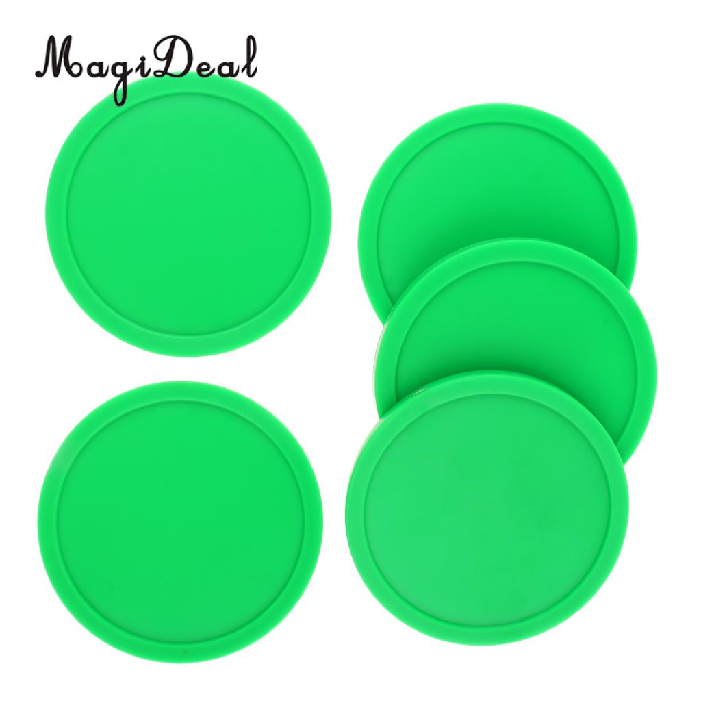 Magideal 5 stuks 82mm groene airhockey vervangingspucks voor speltafels, apparatuur, accessoires