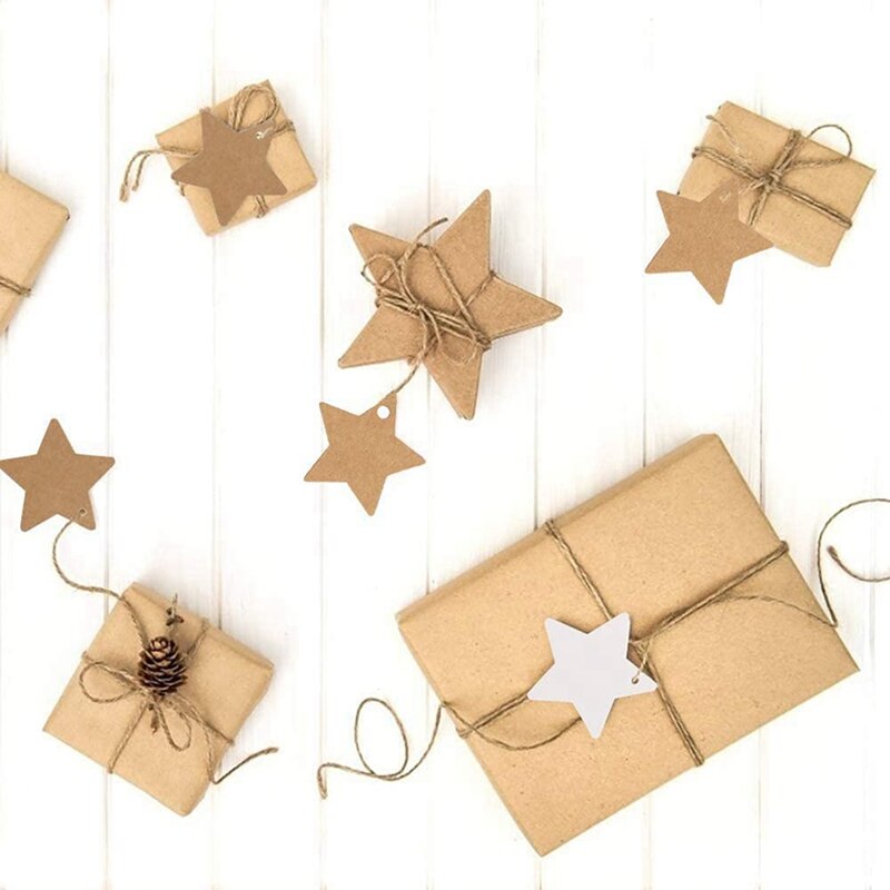 200PCS Star Labels with Twine Kraft Paper Tags DIY... – Grandado