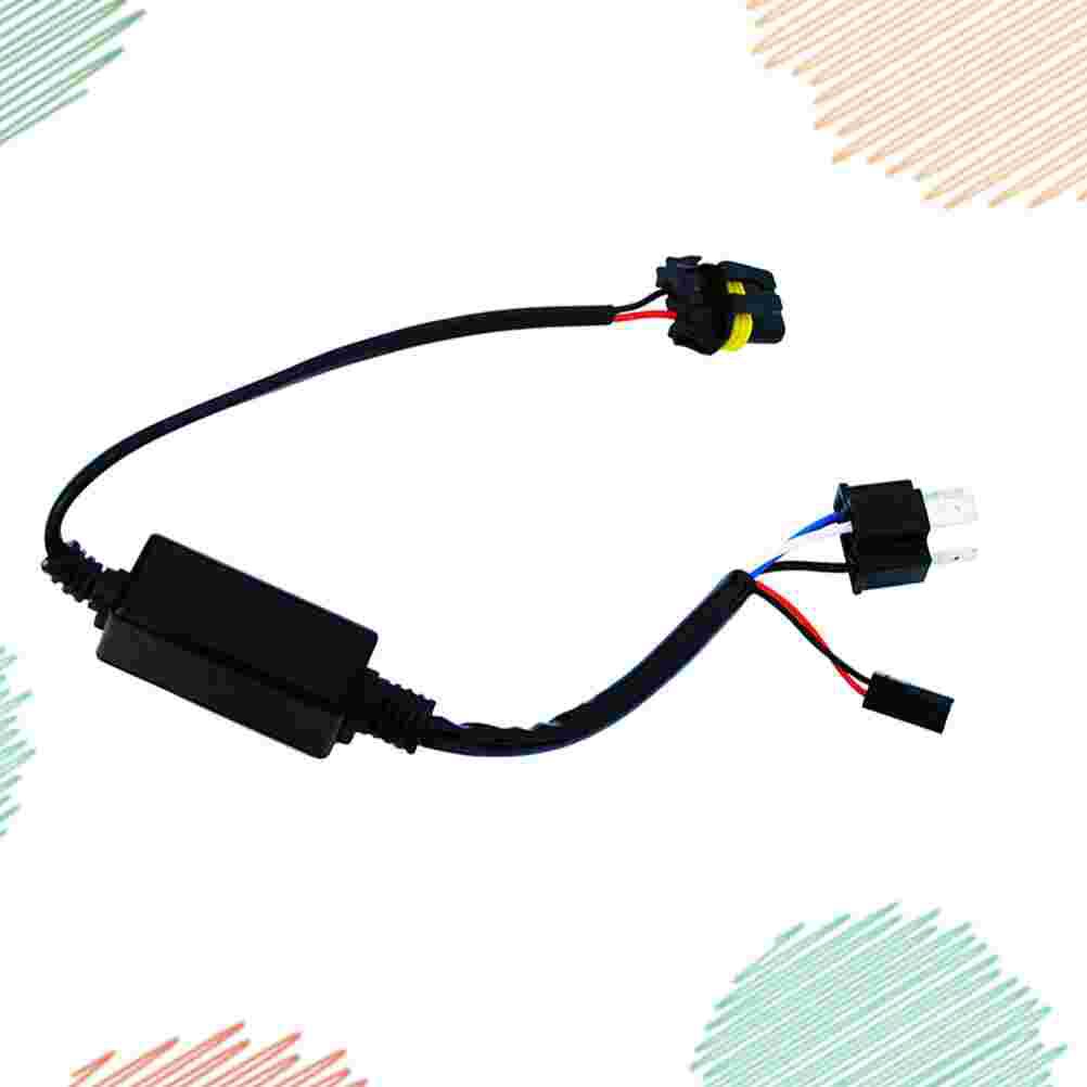 Wire Harness H4 Wire Harness HID Xenon Power Cable Connector Ballast Socket HID Wiring Adapter Conversion Kit High Low Connect