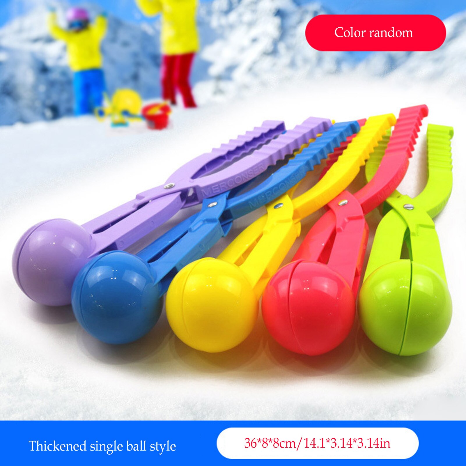 Karikatur SchöNe Ball Geformt Schneeball Hersteller Clip freundlicher draussen Winter Schnee Sand bilden Werkzeug Schnee Baller freundlicher Spiele