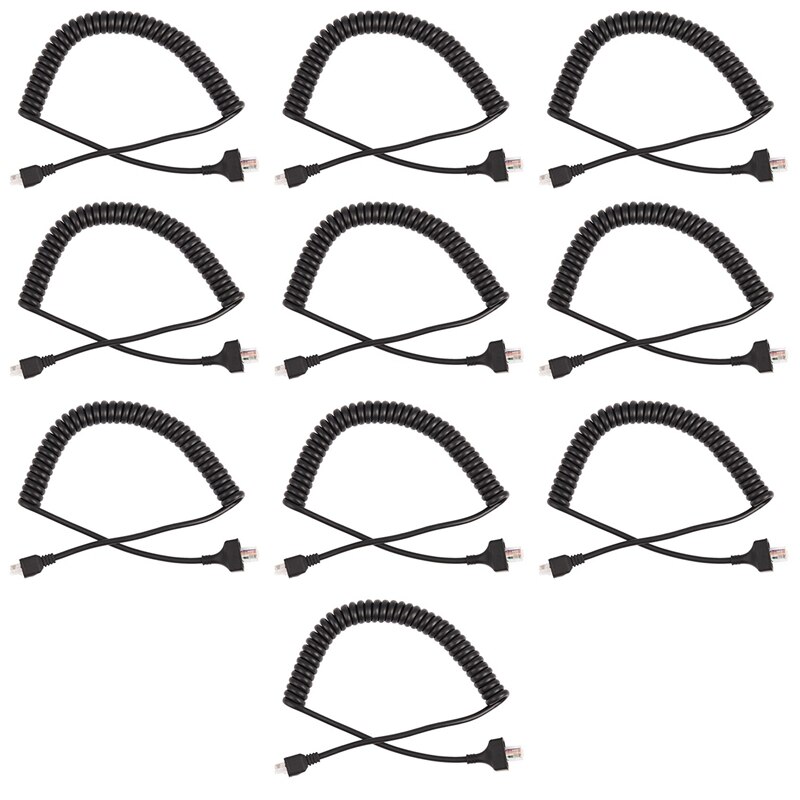 10x 8 poliges ersatz-lautsprecher-/mikrofonkabel für kenwood tk -868g, tk -768g, tk -862g, tk -271a, tm -471a, tk -760 funkgeräte: Default Title