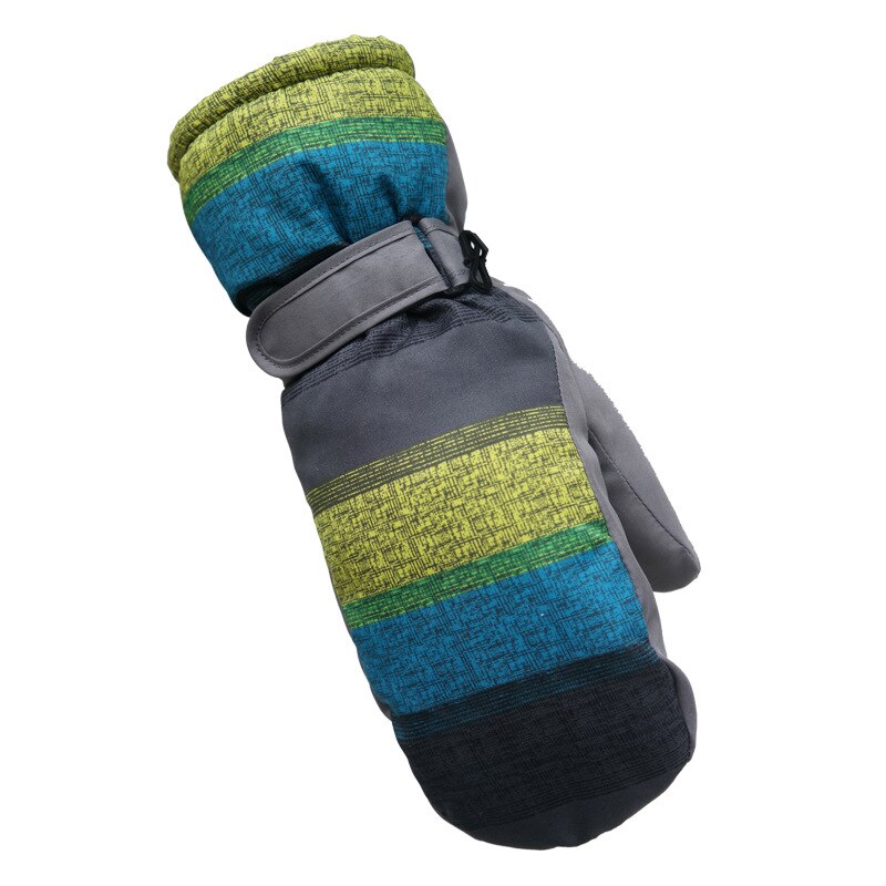 Kinderen Winter Handschoenen Kids Warm Winddicht En Waterdicht Warm Handschoenen Jongens & Meisjes Winter Warm Plus Fluwelen Dikker handschoenen: greygreen