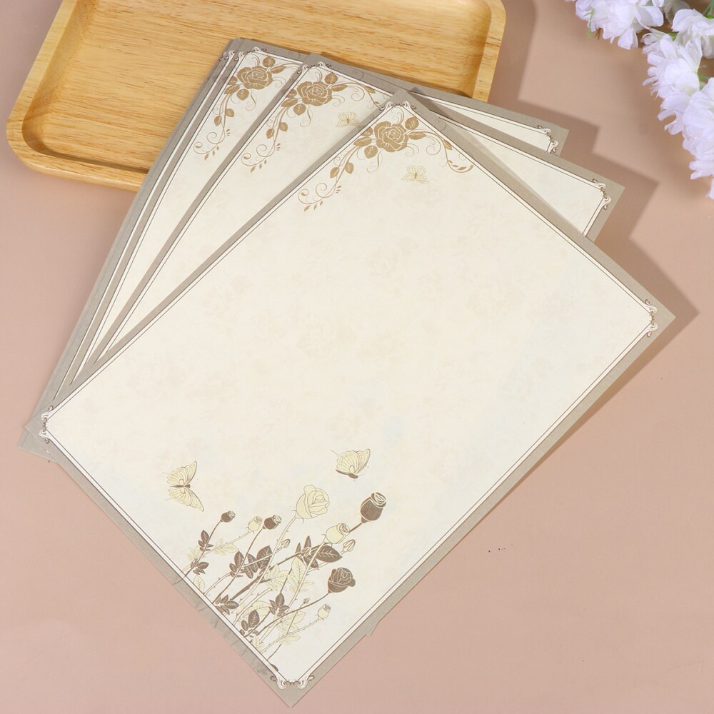 40PCS Retro Writing Paper Chinese Style Letter Paper Ancient Rhyme Note Paper Smooth Stationery Sign Paper for Home Office Schoo