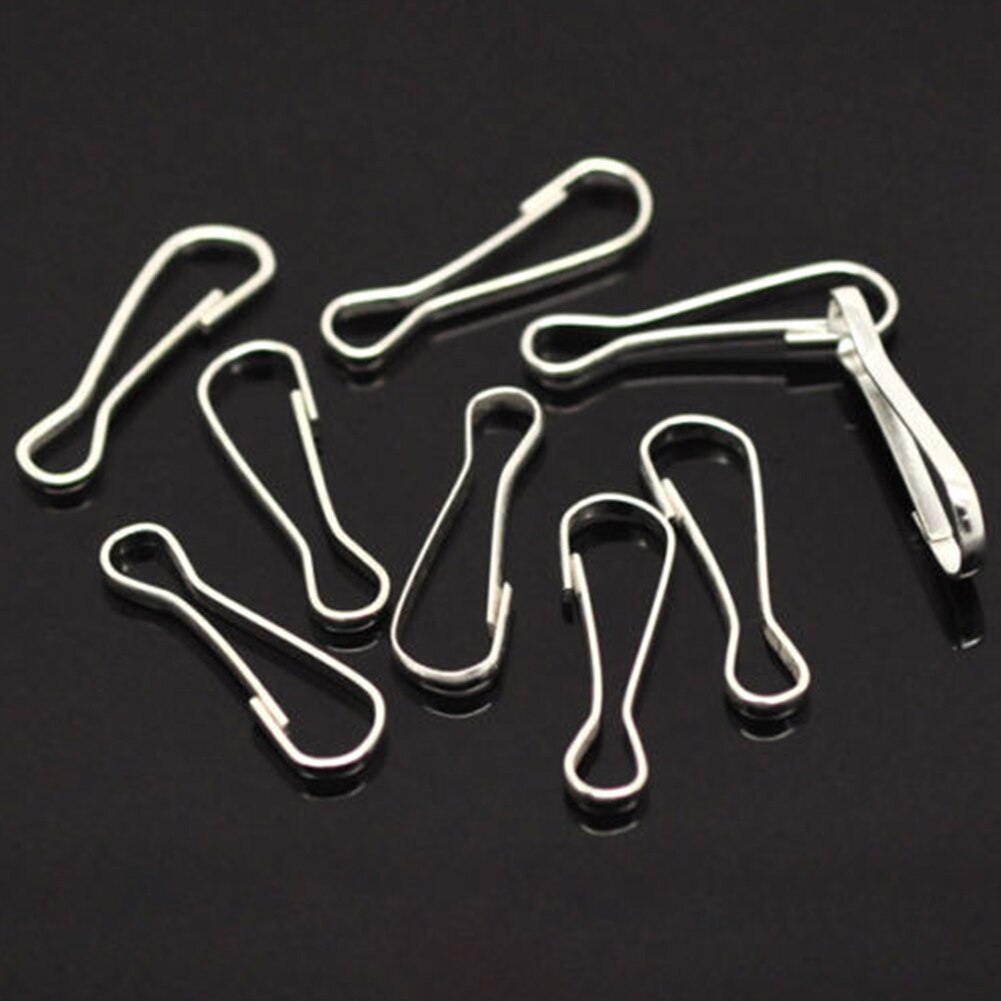 20/60/100 Pcs Pet Rat Hangmat Clips Metalen Haken Lanyard Kooi Accessoires Rvs Houder Bed Hanger Haken Lengte 22 Mm