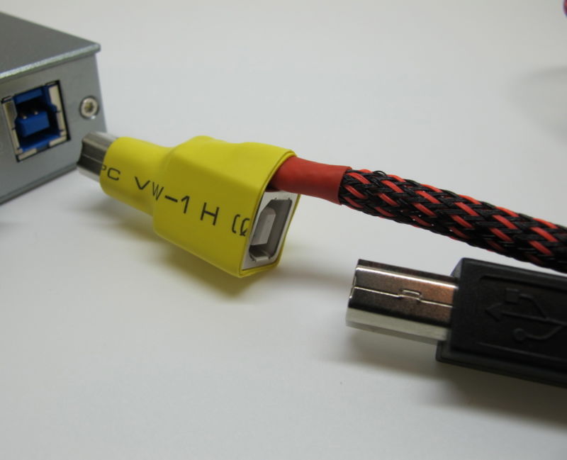 USB port power injection cable, USB-A to USB-B, USB power cable