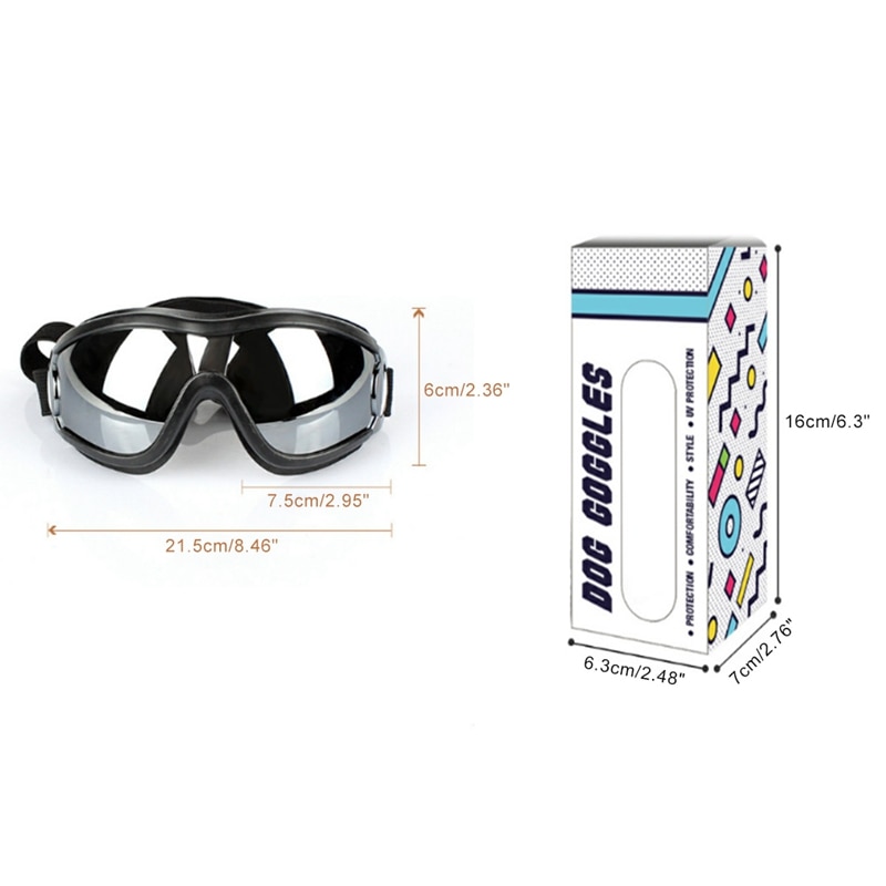 Cool Hond Zonnebril Uv-bescherming Winddicht Goggles Pet Eye Dragen Medium Grote Hond Zwemmen Schaatsen Bril Accessaries