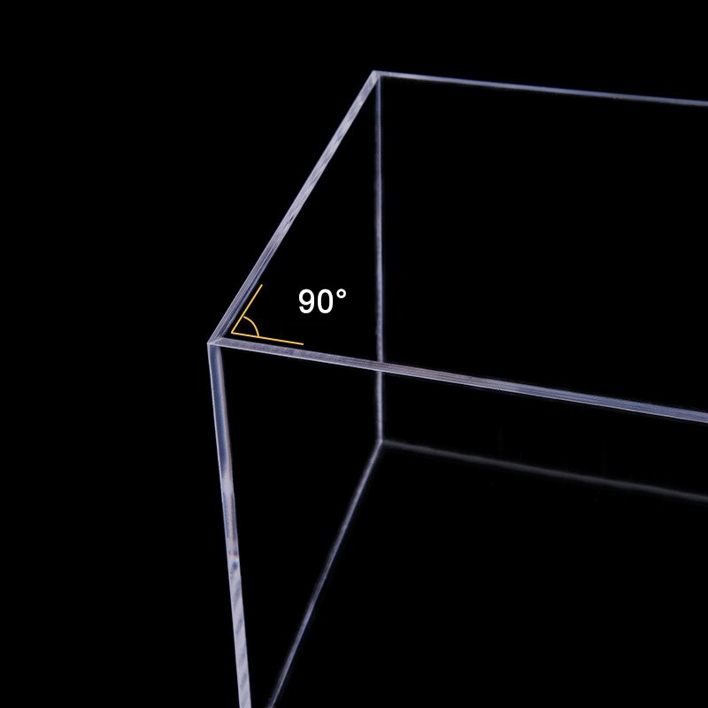 Acrylic Transparent Fish Tank Shatterproof Desktop Small Rectangular Aquatic Plants Tank Reptiles Tank Aquarium Accessories