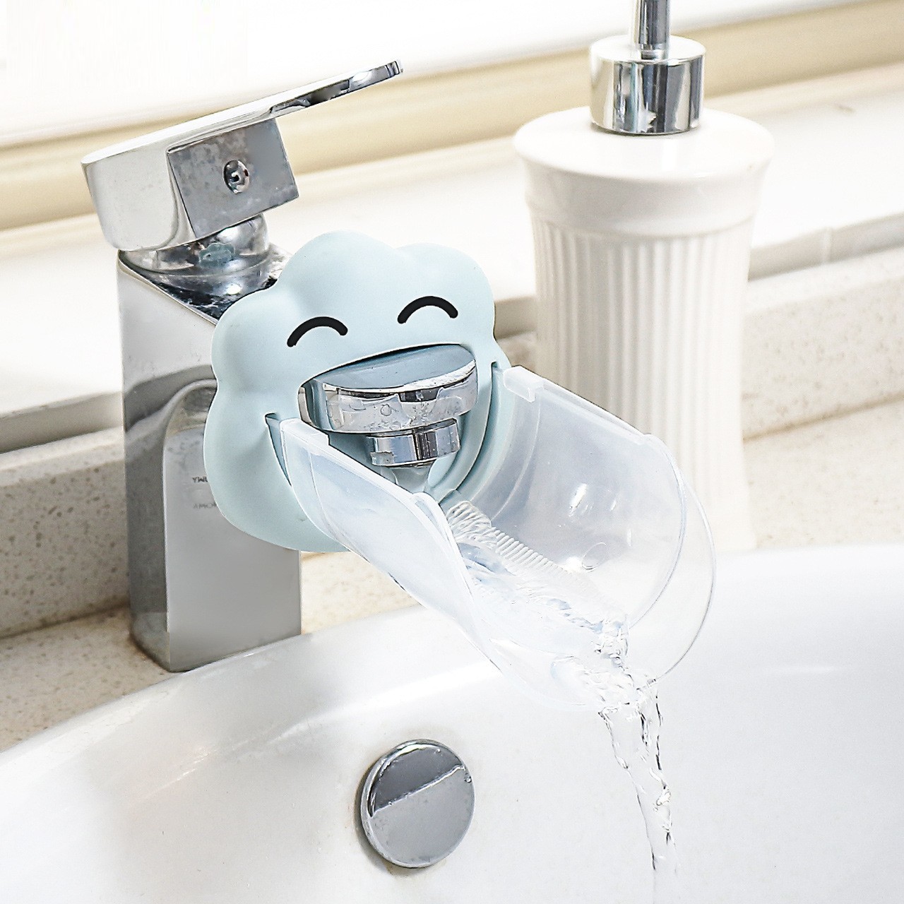 1 st Verstelbare Kraan Extender Kinderen Handwas Helper voor Keuken Badkamer Wastafel Waterbesparende Kraan Extender Woonaccessoires