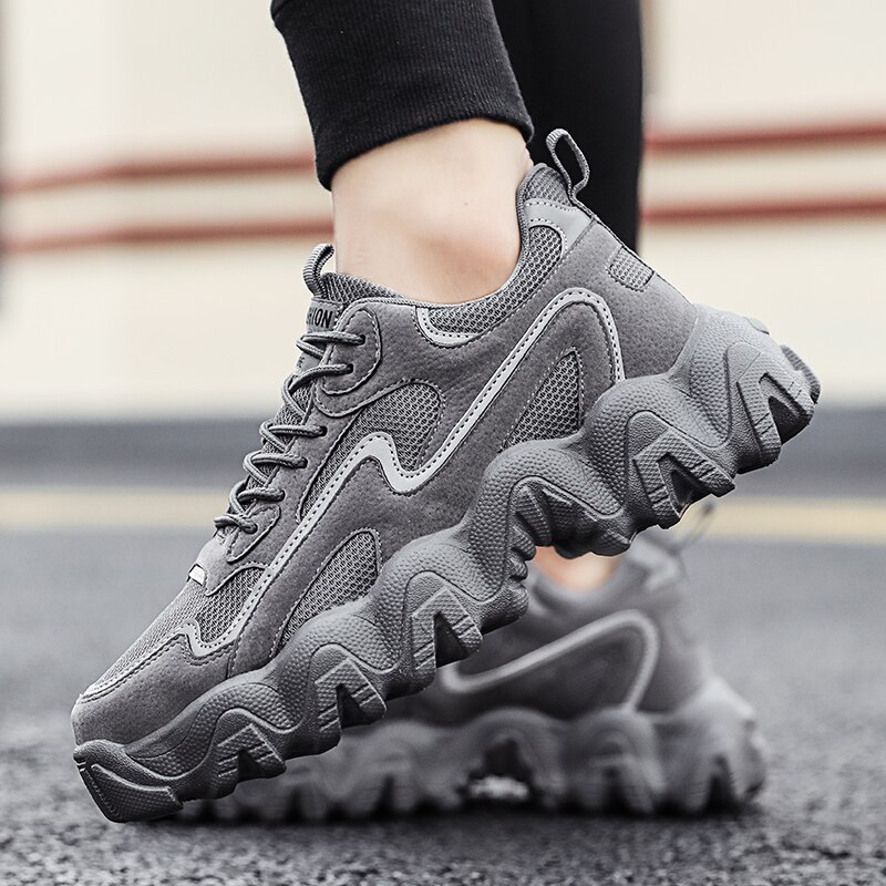 mesh sko herre uformelle komfortable pustende joggesko lette sklisikker plattform gå joggesko zapatillas hombre