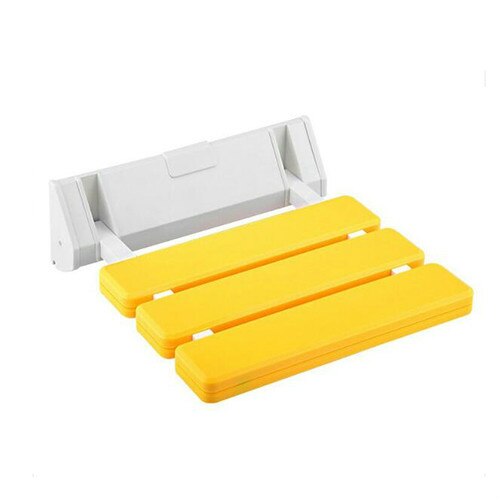 Wandmontage Douche Stoelen Badkamer Blauw Douche Klapstoel Bad Stoel Ouderen Douche Spa Wc Bank Kruk: YELLOW