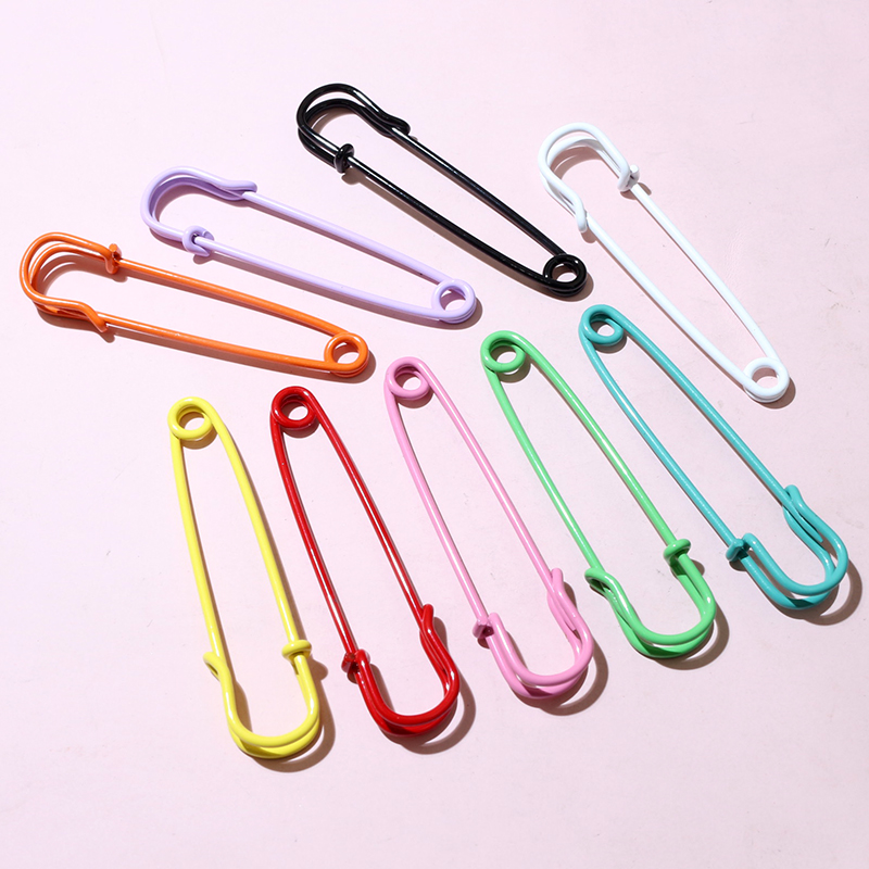 10 pzas, alfileres de seguridad de 50x13mm, broche de Metal, alfileres de costura para ropa, pines de costura para etiquetas, manualidades, accesorios para hacer joyas