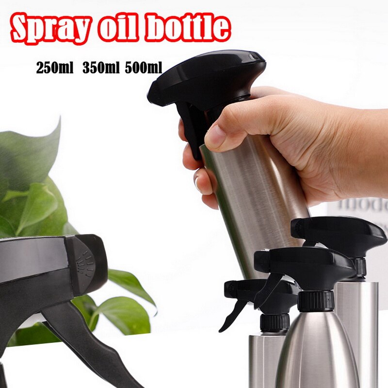 Stainless Steel Kitchen Oil Spray Bottle Olive Oil Sprayer For BBQ Cooking Stainless Steel Container Spray Spray Bottle