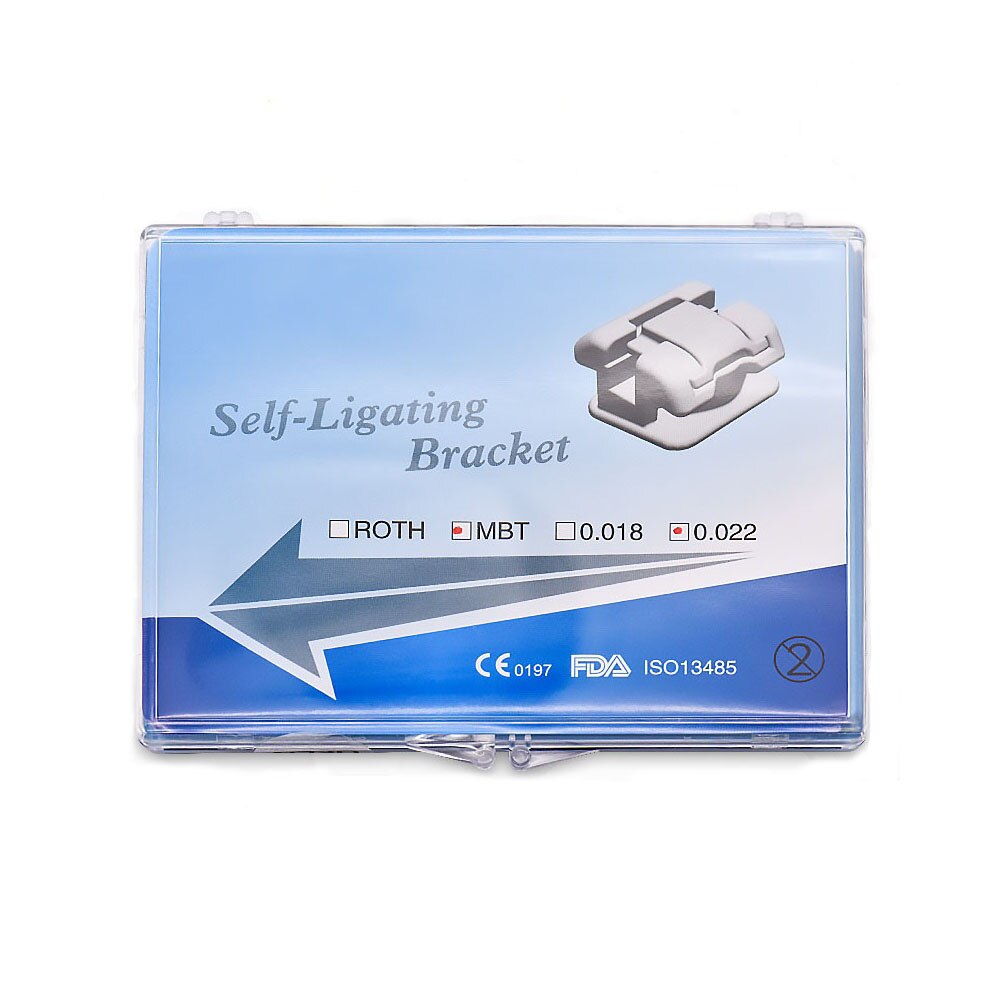 Dental Brace Metal Self Ligating Bracket Orthodontics KND 5D Metal Self Ligating Brackets with a Tool and 12 Flexible Hooks
