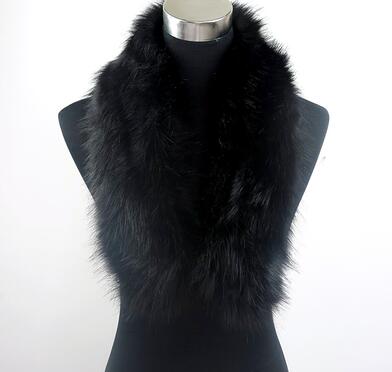 Bufanda de piel sintética de mapache, chal largo de piel, cuello de piel sintética, color rosa, chal de piel unisex para invierno