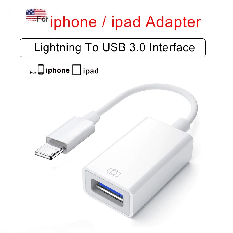 mikro sd kortleser sd kort adapter usb 3.0 multiminnepinne til iphone ipad ios 13 lyn hub til kamera adapter tastatur: Ip 1 til 1
