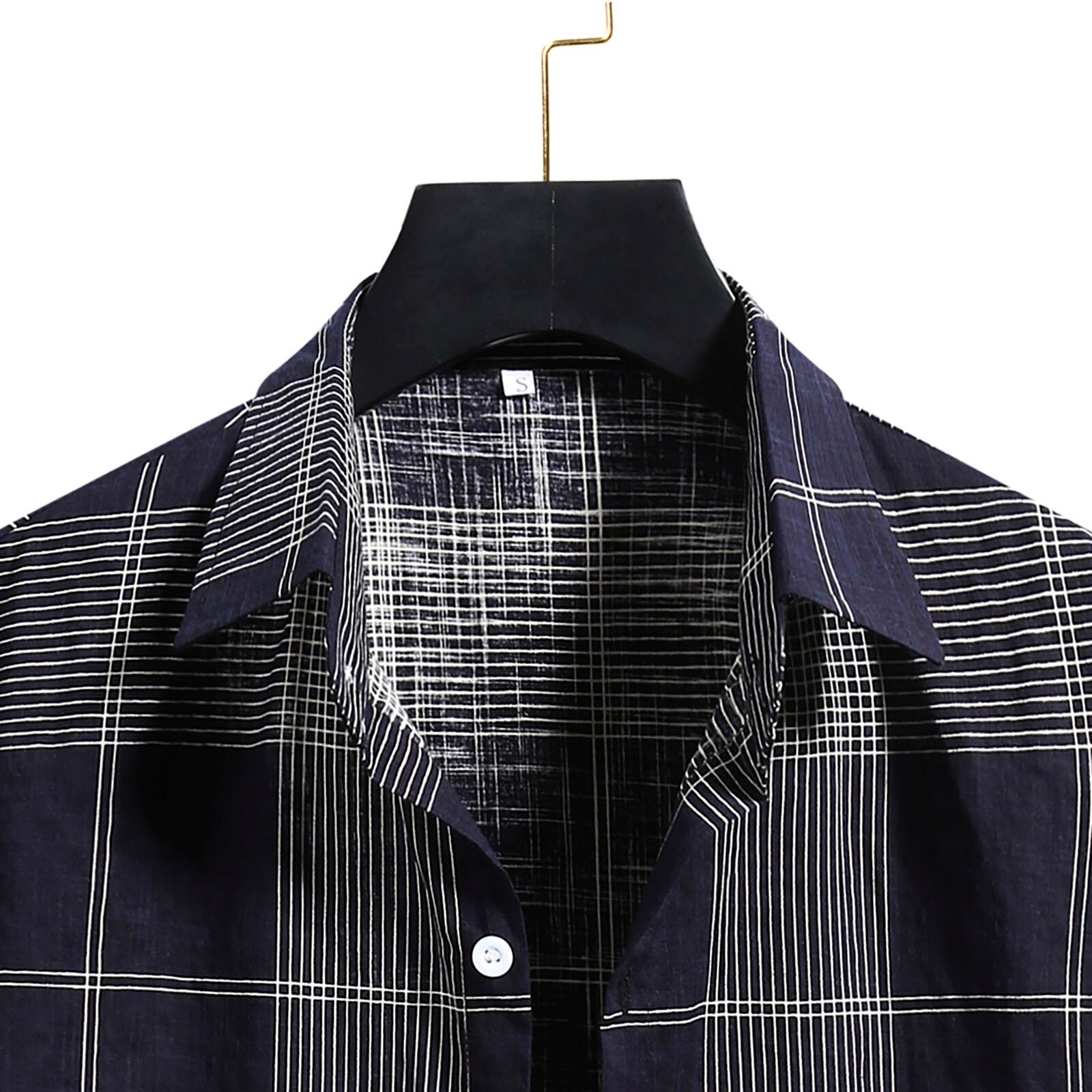 Men's Plaid Shirt Button Shirt Cotton Linen Male Casual camisa masculina Printed Shirts Spring Summer Shirt For Men Clothing