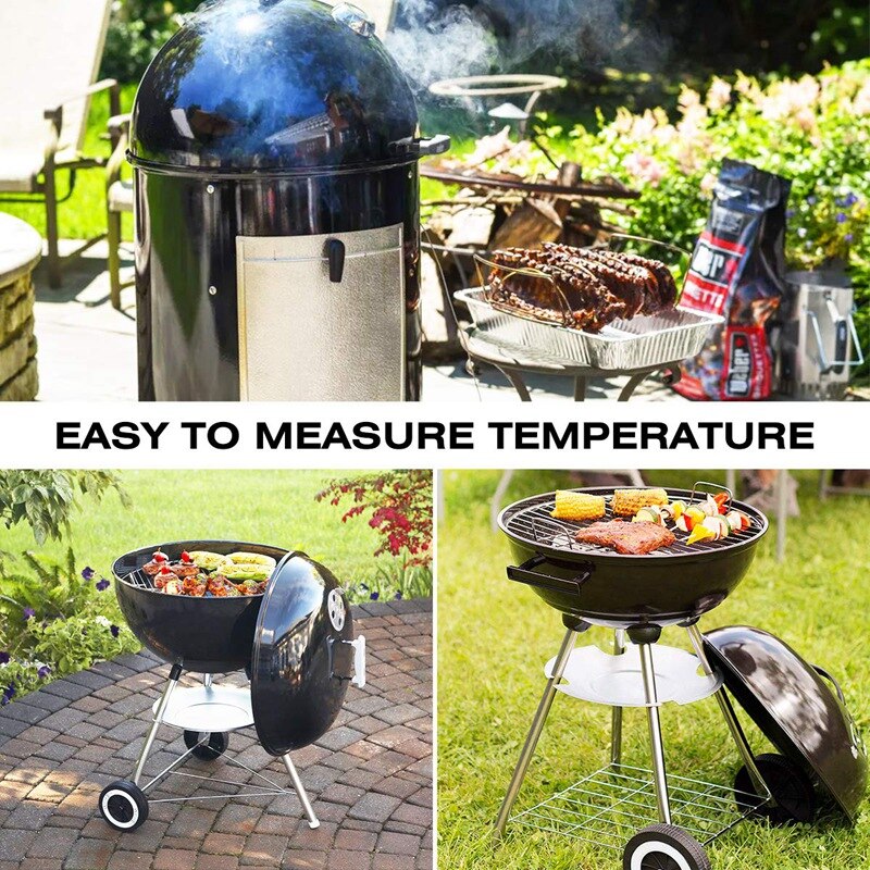 6Pc Thermometer En Sonde Tule, Compatibel Voor Weber 85037 Smokey Mountain Fornuizen, en Andere Grills Diy Sensor Poort