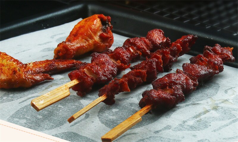 500 pcs white Rectangle NonStick Cookie Parchment Paper Baking Pan Oil butter paper bakery tools barbecue BBQ paper bakeware mat