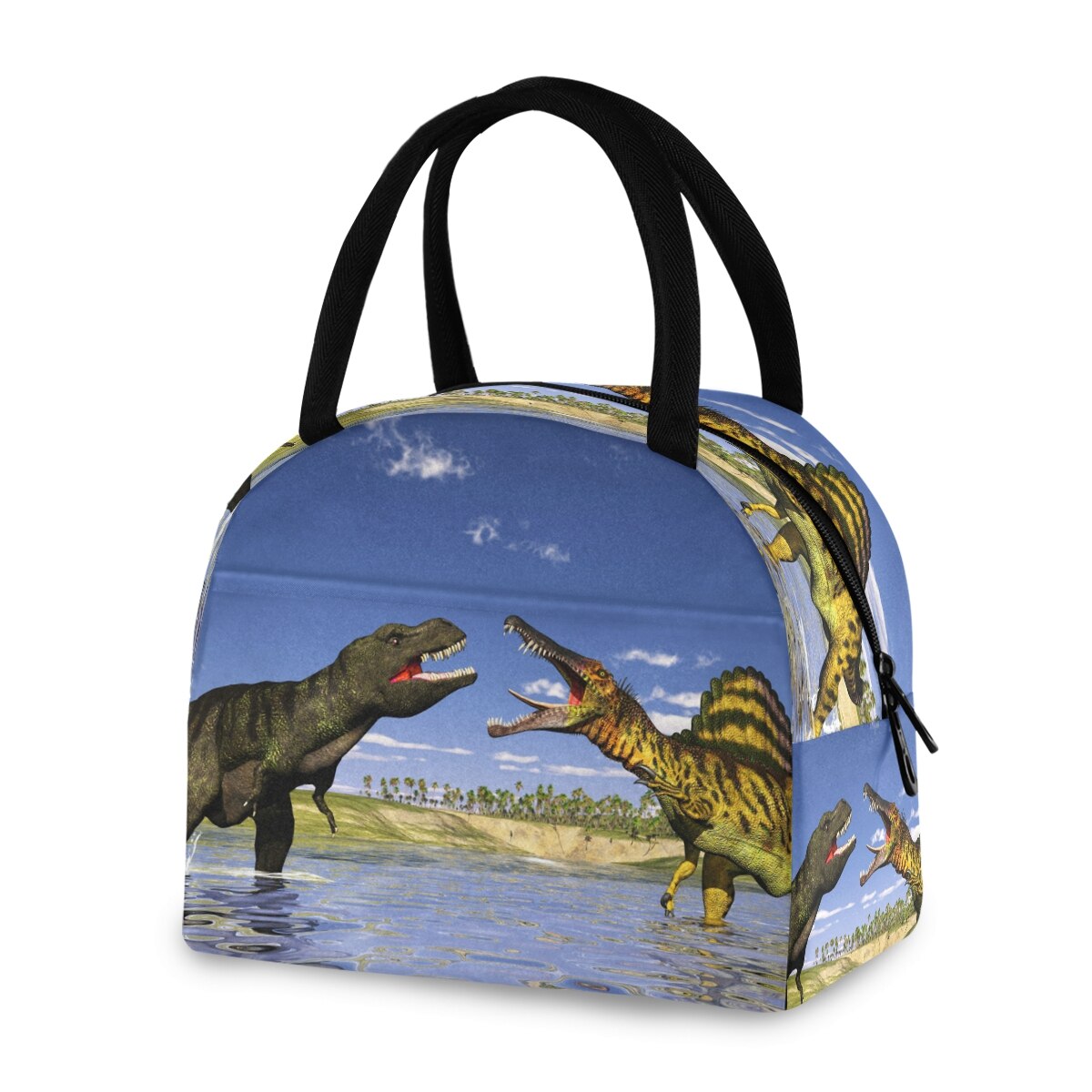 Nette dinosaurier Kinder Mädchen Kinder Tragbare Isolierte Mittagessen Tasche Box Picknick Tote Kühler Isolierte Thermische Kühler Bento Lunch Box: 07