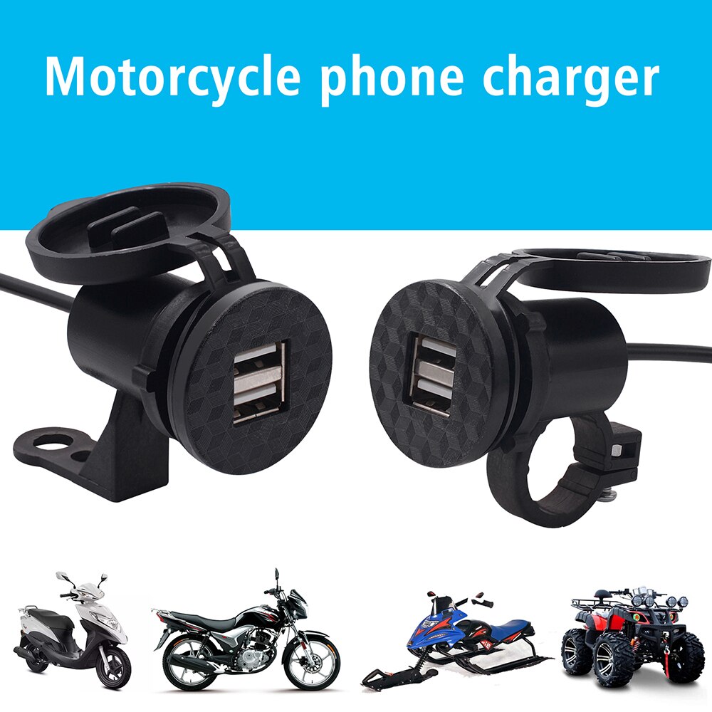 Dual USB Fast Charger with Switch Socket Outlet Adapter Waterproof Dual USB Ports for Marine RV Motorcycle Truck