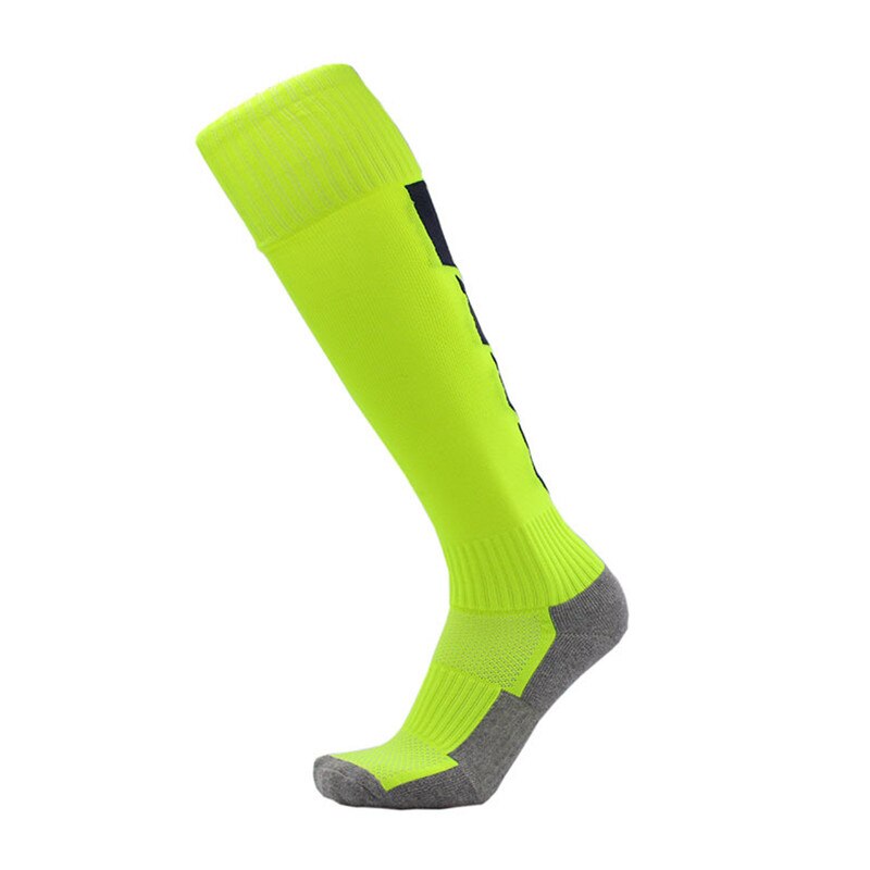 Men Compression Long Soccer Socks Cushion Non-slip Breathable Thicker Football Stocking Training Sports Cycling Socks