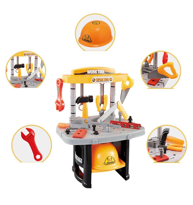 Electric Maintenance Tools Repair Kit Portable Toolbox Educational Intelligence Toy Simulation DIY Tool Stand/Table/ for boy