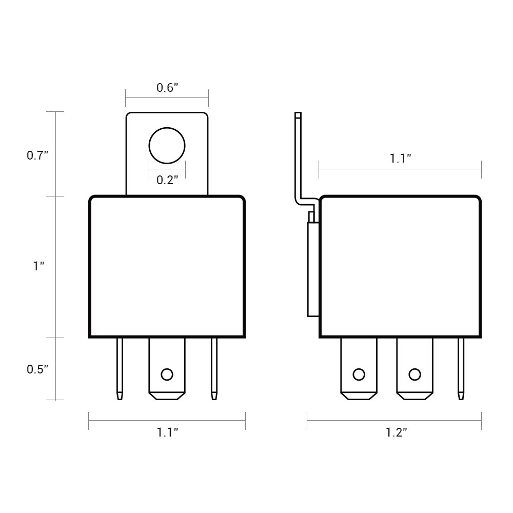MICTUNING 10pcs/set 5 pin SPDT Relay LED Light Bar Replacement Relays DC 12V 30/40 Amp Universal for Auto Car Truck Accessories