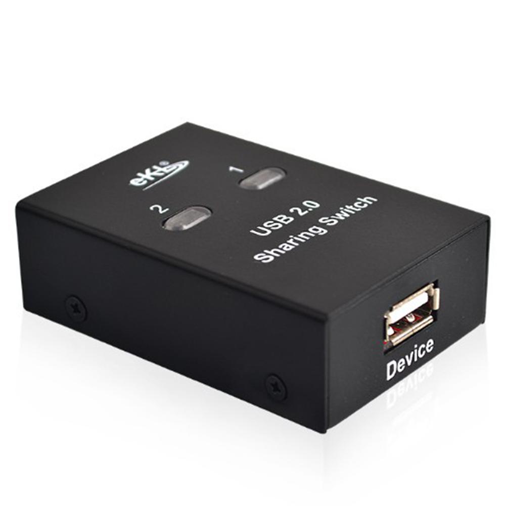 USB2.0 Splitter 2 in 1 out 3 Port 1080P Switch Selector Sharing Automatic Computer Peripherals Adapter For Office Multimedia: Default Title