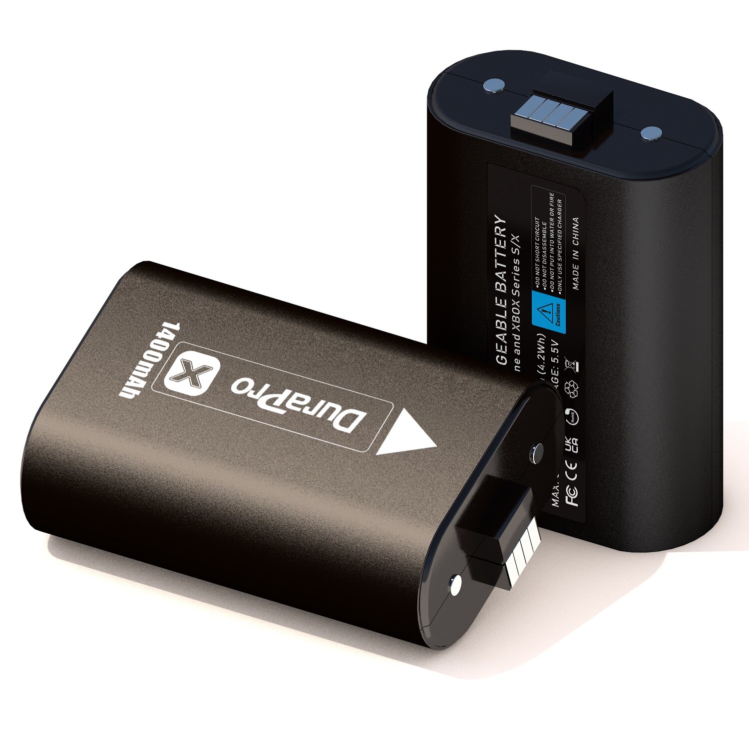 2pcs 1400mAh Battery Pack for Xbox Series X/Xbox One / Xbox One S/Xbox One X/Xbox One Elite Wireless Controller Gamepads