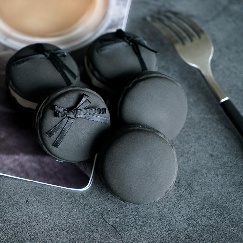 Simulation macaron kage sød pige hjerte dessert rekvisitter sløjfe macaron børneværelse bløde møbler romantisk bryllup decort yuyu