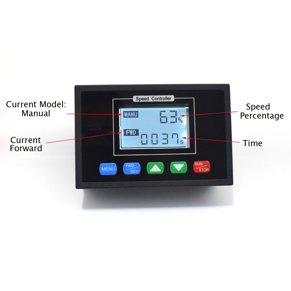 rápida 24V DC 12V 36V 48V 48V 40A Digital 0 ~ 100% PWM controlador de velocidad del Motor tiempo Reversible . Exclusivo.