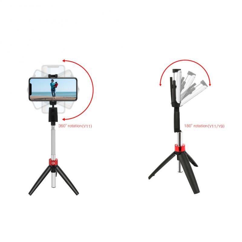 3 In 1 Bluetooth Selfie Stick Met Statief Uitschuifbare Opvouwbare Monopod Voor Iphone Samsung Xiaomi Voor Vlog Video