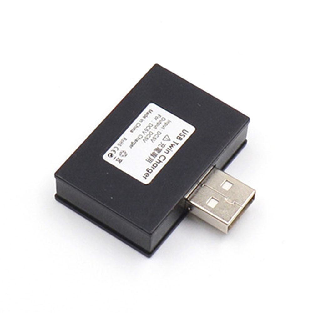Divisor de 2 puertos estable, cargador doble portátil para teléfono y tableta, adaptador de Mini ABS USB Hub , extensor práctico