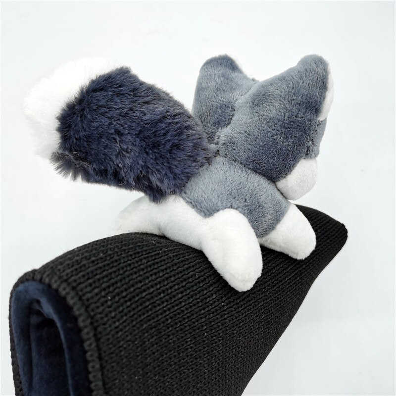 Hond Husky Golf Blade Putter Head Cover Gebreide Wol Met Magnetische Sluiting Unisex Cartoon Dier Golfclub Cover
