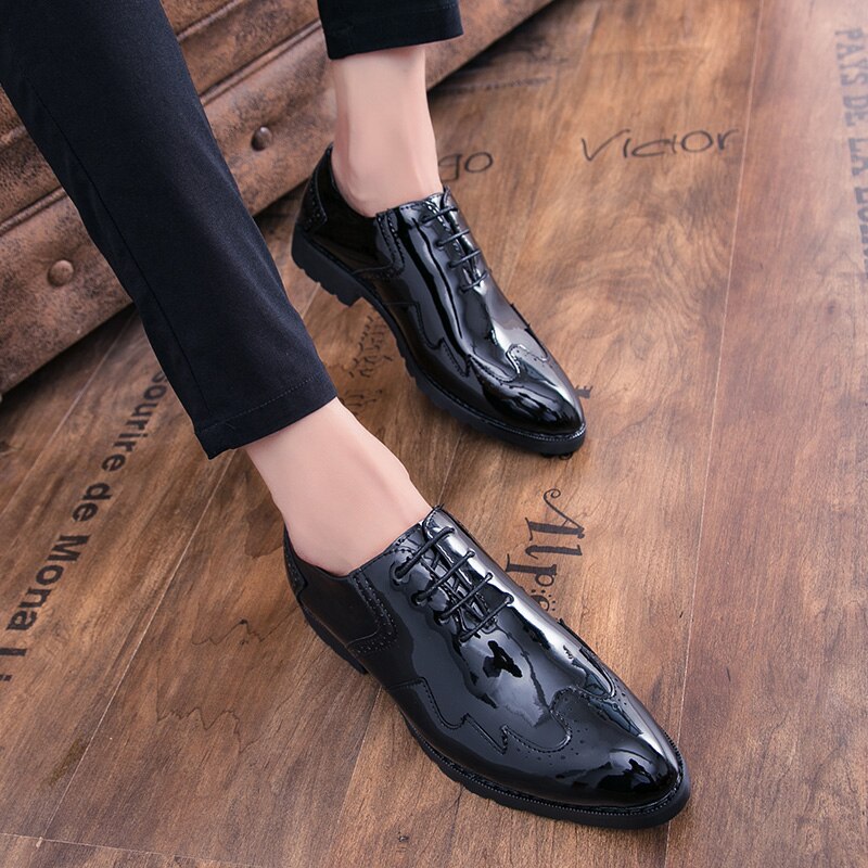Toile slip cuir hommes pour la noir hommes cuero zapatos piergitar printemps sport sapato sport casual chaussure de brevet para