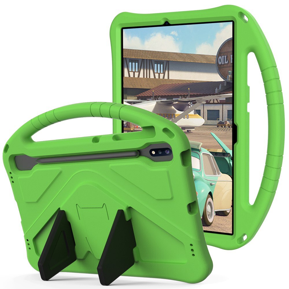 Cover for Samsung Galaxy Tab S7 Plus SM-T970 T975 T976B case 12.4" EVA Tablet Case for Tab S7 FE SM-T730 T733 T736B para coque: Green