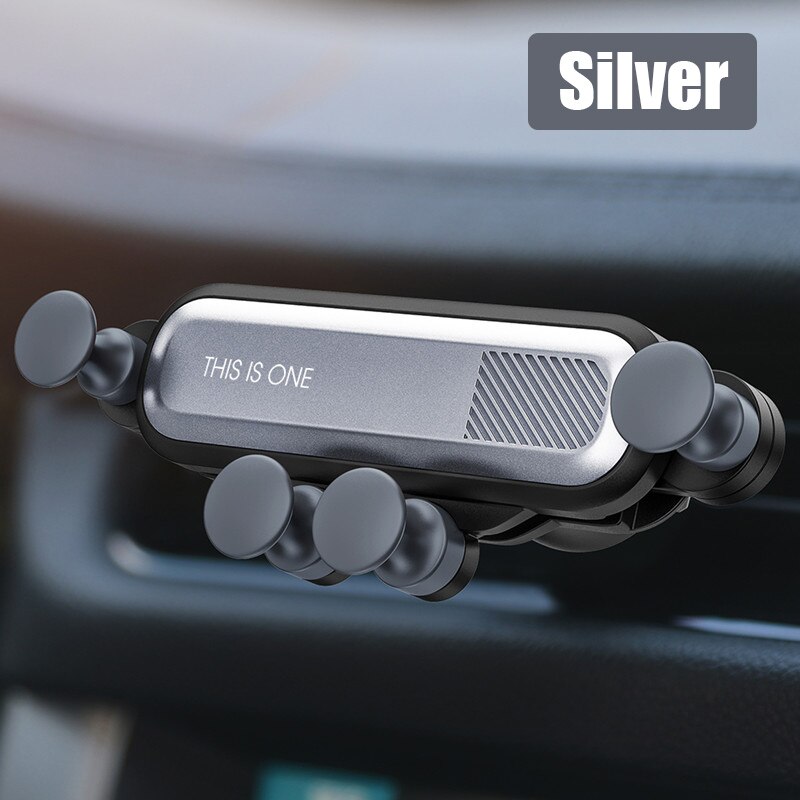 Bilholder til iphone 13 12 11 pro max mini xs xr  x 8 7 6s Plus  se2 stativ i bilen gravitasjon ekspansjon samsung galakse  s21 20 ultra: Sølv