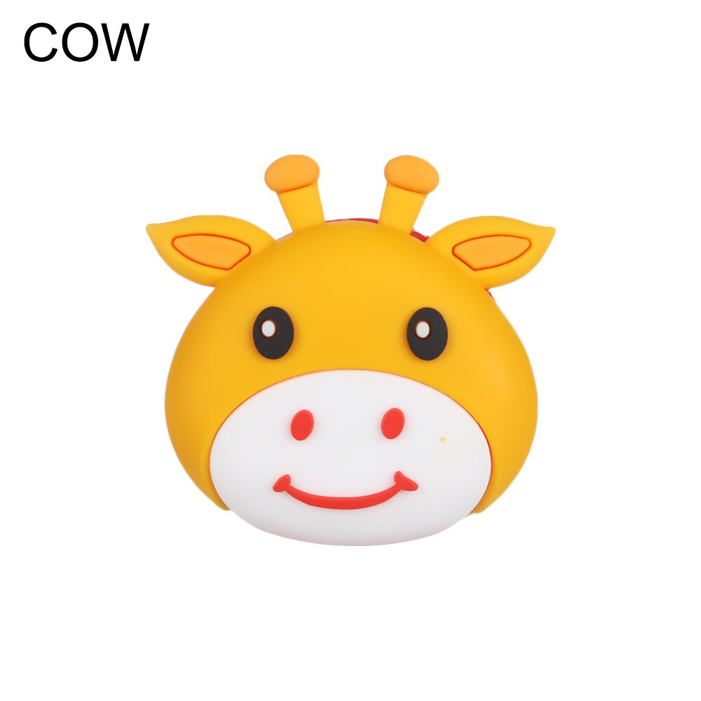 Anti-collision Stickers Pad Cartoon Wall Back Door Handle Stopper Door Lock Mute Shock Rubber Pad Child Safety Handle Bumper: cow