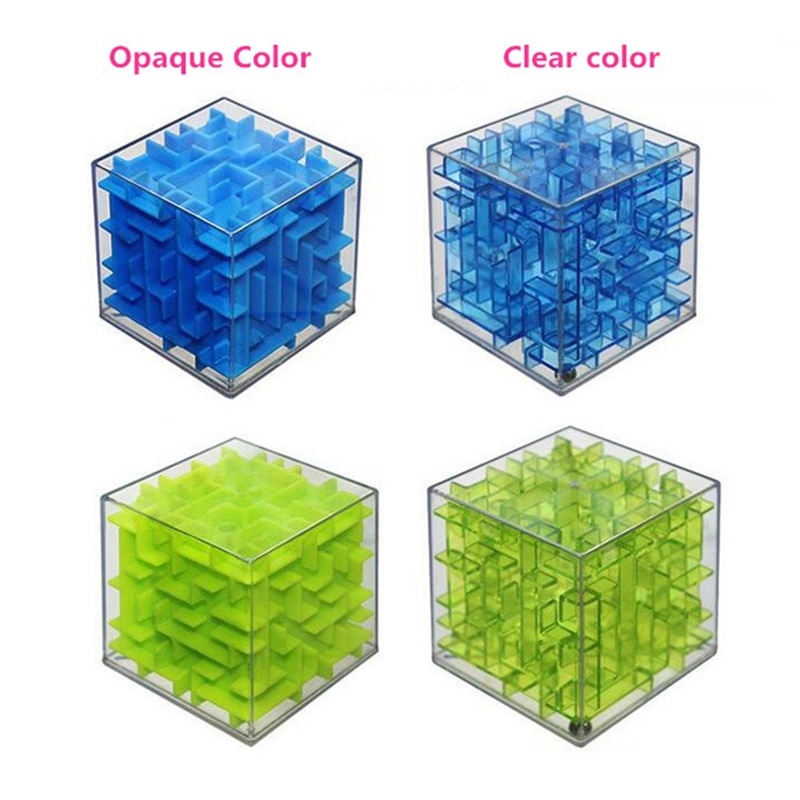 3D Mini Speed Cube Maze Magic Cube Puzzle Game Cubos Magicos Learning Toys Labyrinth Rolling Ball Toys For Chilren Adult AQ1563