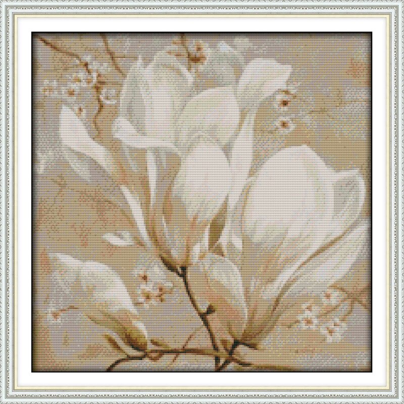 Magnolia bloem kruissteek kit bloem 18ct 14ct 11ct count gedrukt canvas stiksels borduurwerk DIY handgemaakte handwerken