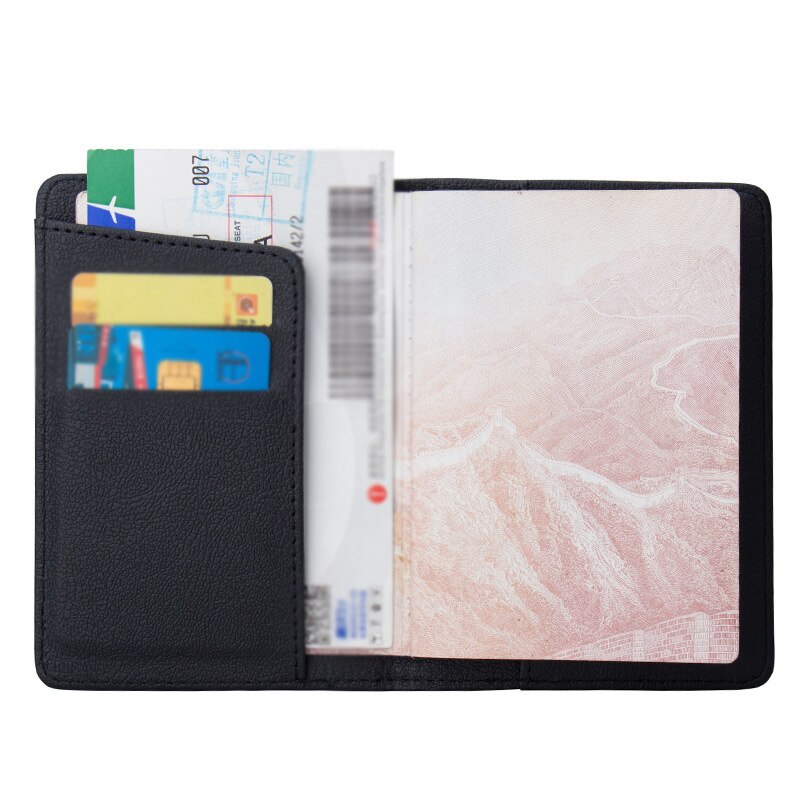 Effen Kleur Pu Paspoorthouder Id Card Credit Card Houder 1Pc Reizen Paspoort Covermulti Kleuren Paspoort Geval Kaarthouder