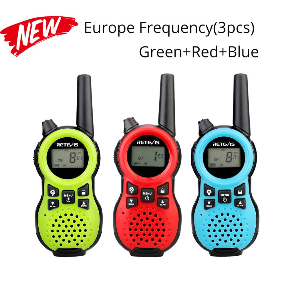 Retevis RT638/RT38 PMR 446 Two Way Radio 2pcs PMR VOX Torcia Elettrica di Ricarica USB Walkie Talkie Regalo Di Natale mini Walkie: 3Pcs EU Frequency