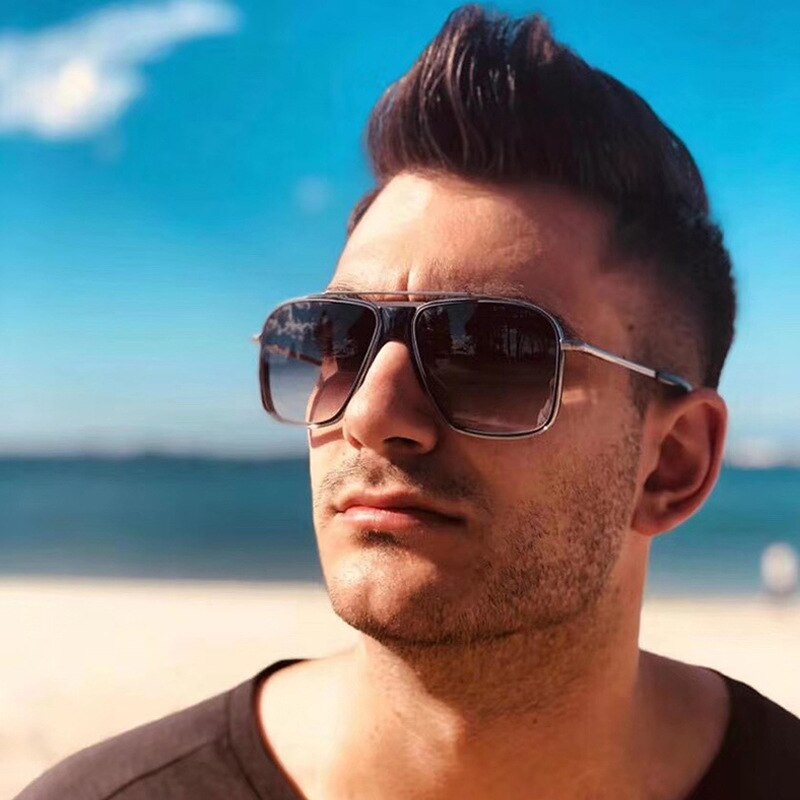 Zonnebril Mannen Europese En Amerikaanse Trend Zonnebril Trendy Box Dikke Neus Zonnebril Mannen