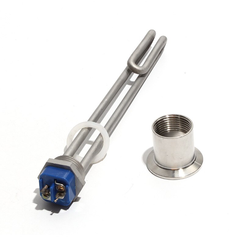 220V-240V Heating Element 1&amp;quot;BSP DN25 Screw in Type Water Immersion Heater for Water Boiler All 304SUS: 2KW 190mmL / Grey