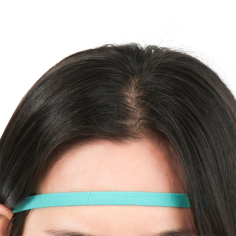 Diadema elástica fina de Color caramelo, cinta para la cabeza antideslizante para deporte, Yoga, gomas para el pelo, accesorios para el cabello, 1 unidad